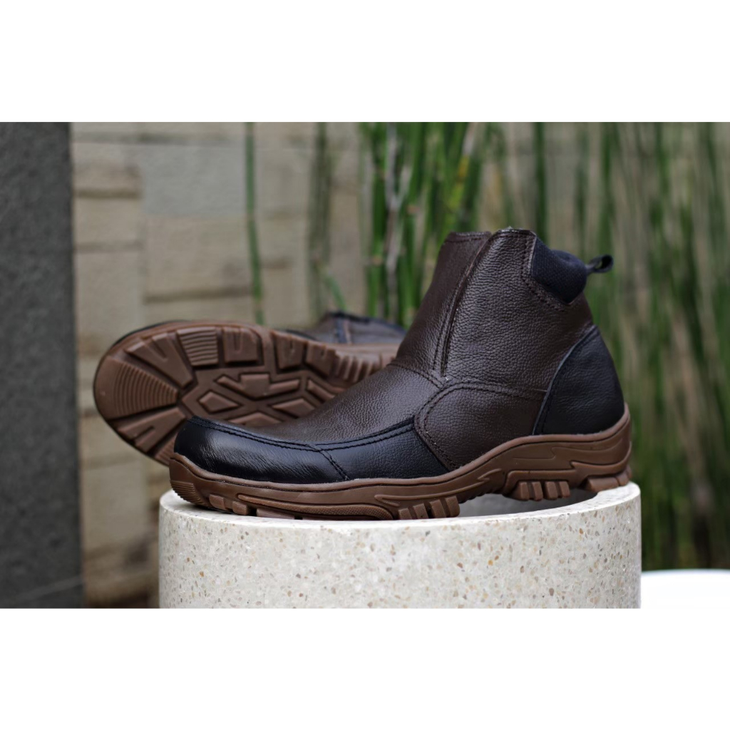 Jual Sepatu Kerja Pria Proyek Safety Boots Pdl Pdh Pria Satpam Satol Pp