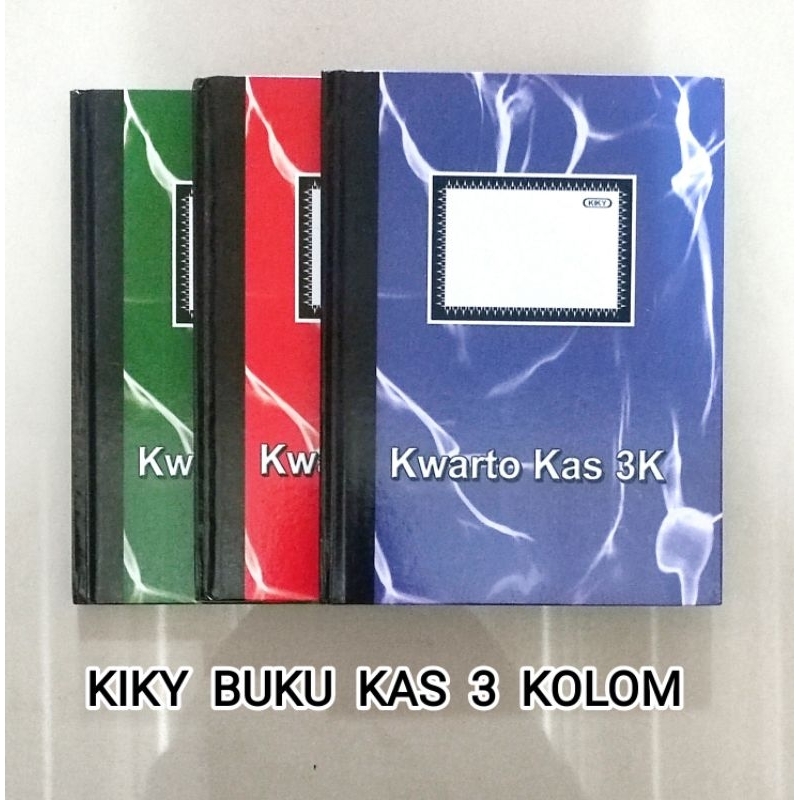 Jual Kiky Buku Kas Kwarto 3 Kolom Hard Cover Shopee Indonesia