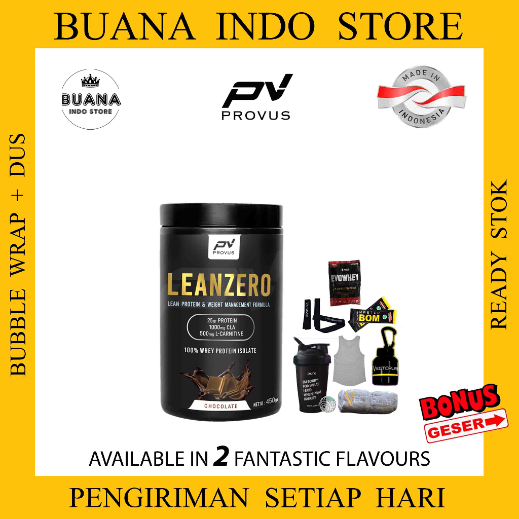 Jual Provus Lean Zero 1 Lb Susu Whey Protein Isolate Fat Burner 1