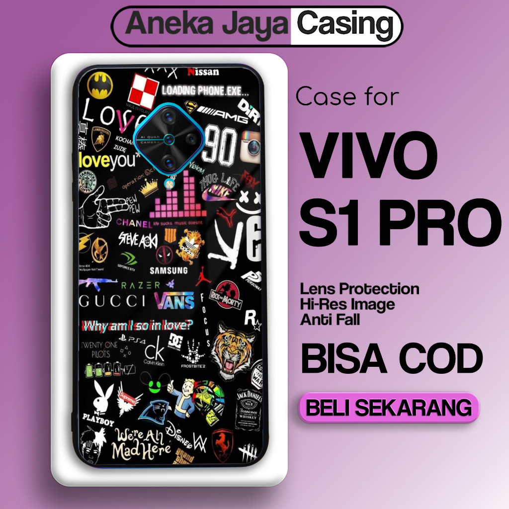 Jual Casing Hp Vivo S Pro Terbaru Aesthetic Black Art Streetwear Keren