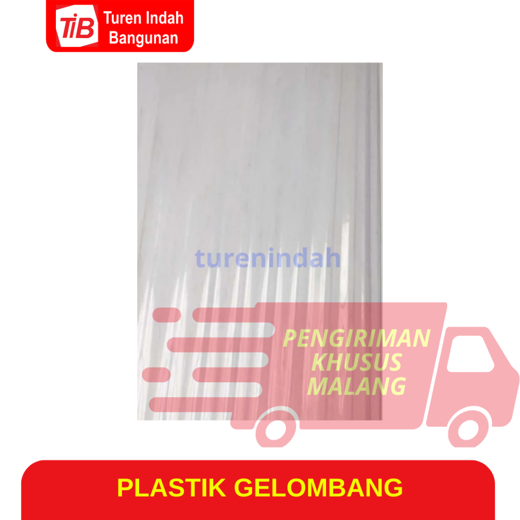 Jual TIB PLASTIK GELOMBANG ASBES GELOMBANG TRANSPARAN PLASGEL