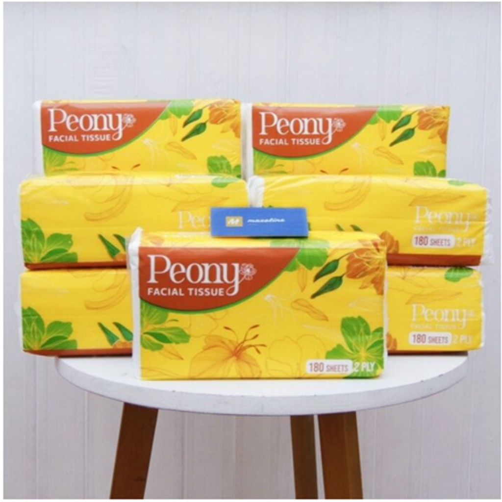 Jual PEONY Facial Tissue 180 Sheets 2 Ply Tisu Wajah Peony Shopee