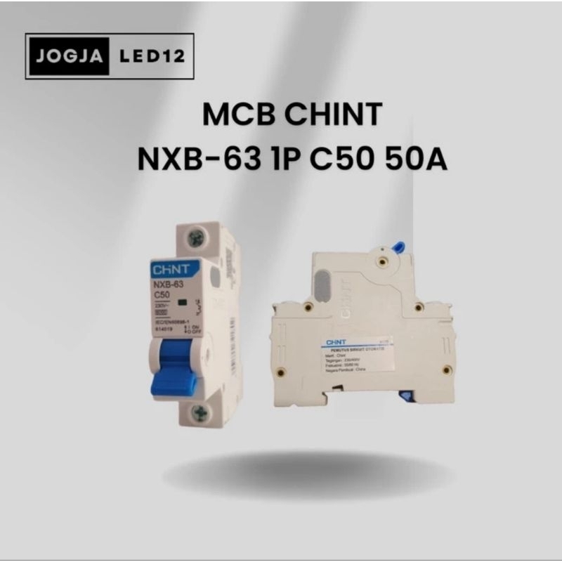 Jual MCB CHINT NXB 63 1P 50A Shopee Indonesia