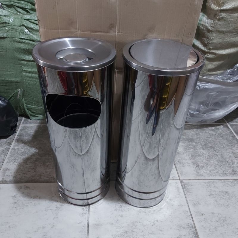 Jual Asbak Tong Sampah Stainless X Cm Tong Sampah Asbak Stenlis