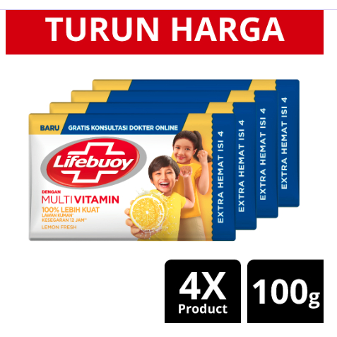 Jual Lifebuoy Sabun Batang Antiseptik Lemon Fresh X G Shopee Indonesia