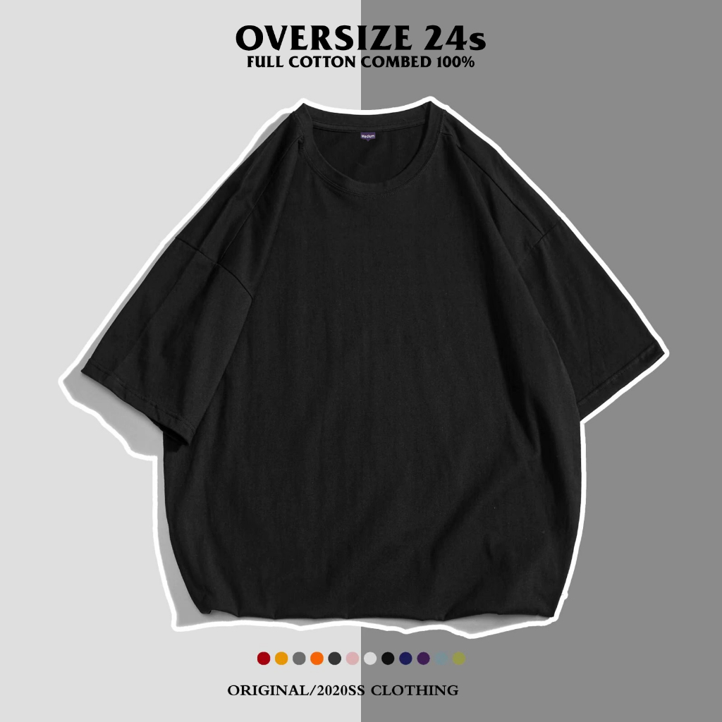 Jual KAOS POLOS OVERSIZE JUMBO 24s Shopee Indonesia