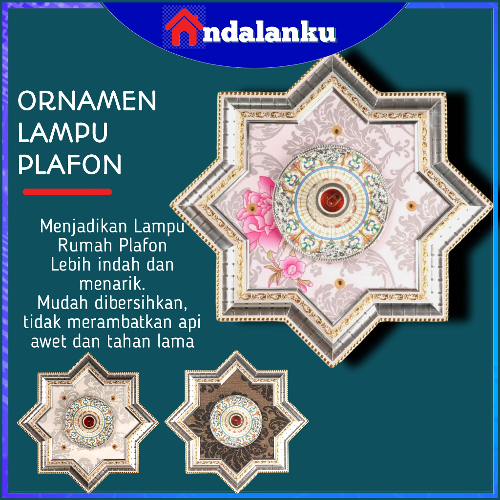 Jual Fiting Lampu Plafon Pvc Ukuran Cmx Cm Ornamen Tempat Lampu