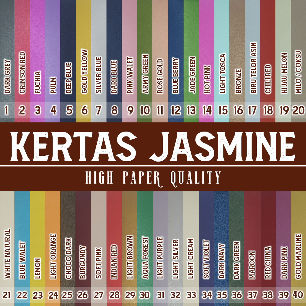 Jual KERTAS JASMINE A4 ISI 10 LEMBAR KERTAS UNDANGAN PAPER FLOWER