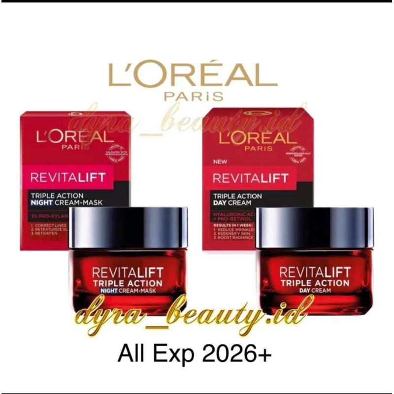 Jual L Oreal Paris Loreal Revitalift Triple Action Night Cream Ml