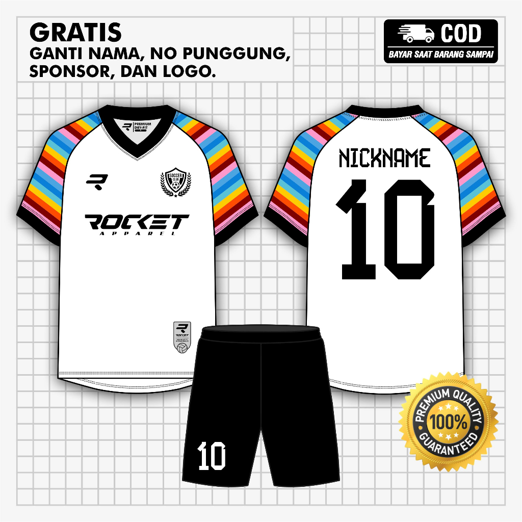 Jual Jersey Futsal Custom Full Printing Jersey Sepak Bola Custom Full