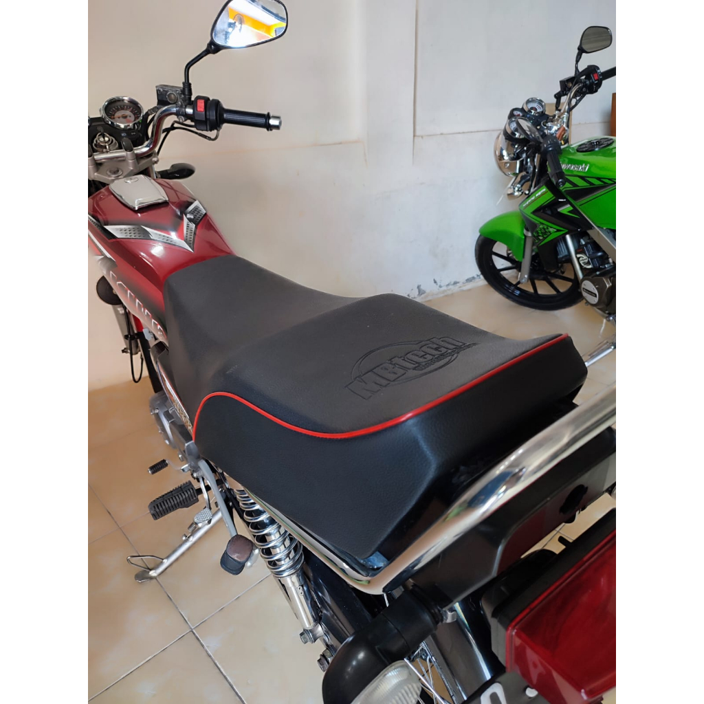 Jual PROMO SPESIAL Jok RX KING LIS MERAH SIKU KULIT MBTECH Jok