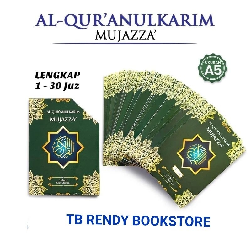 Jual AL QURAN SAMSIA PERJUZ MUJAZZA BOX KHOT USTMANI 15 BARIS UKURAN A5