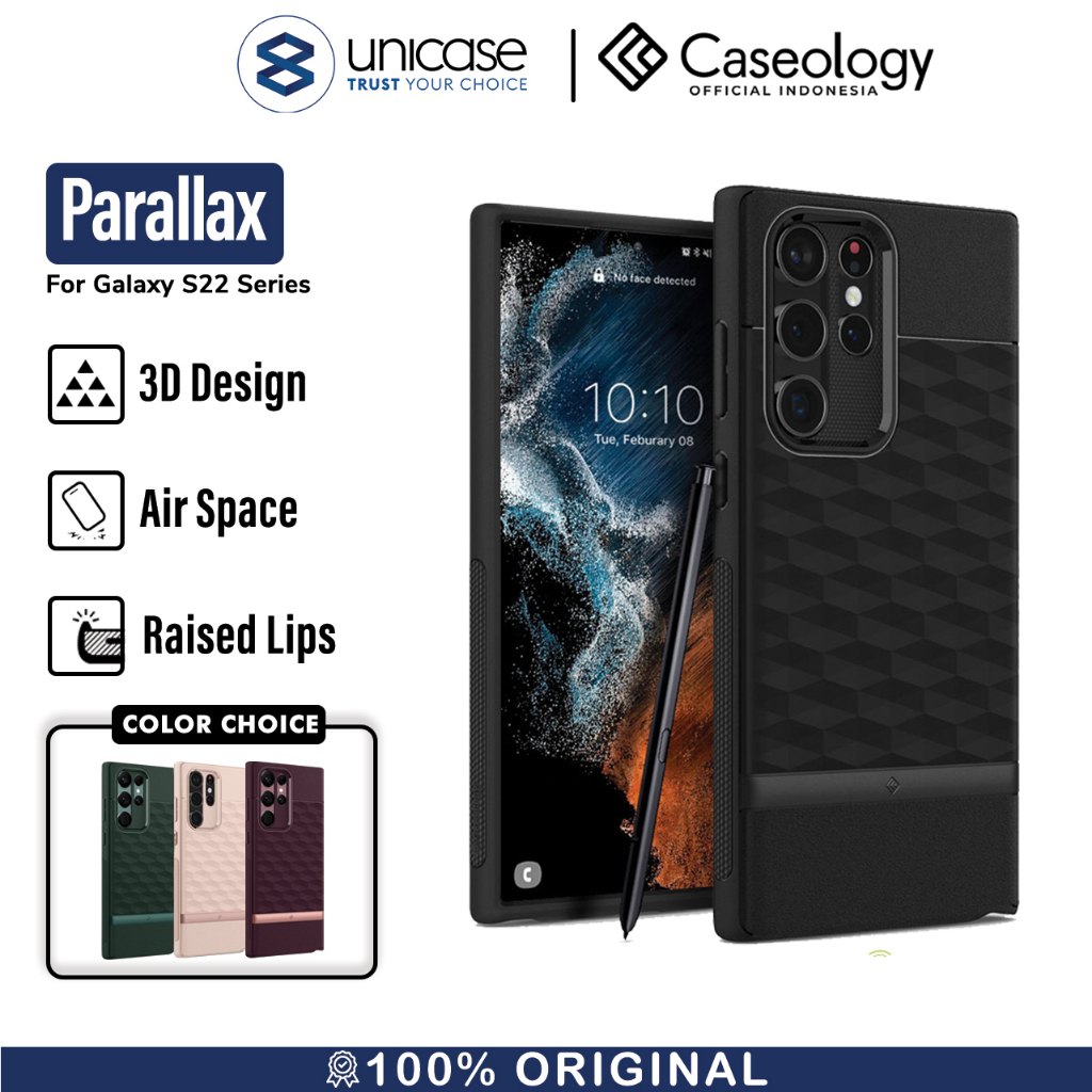 Jual Case Samsung Galaxy S22 Ultra Plus Caseology By Spigen Parallax 3D