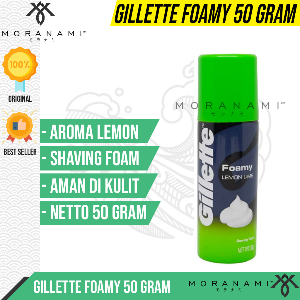 Jual Gillette Shaving Foam Krim Cream Busa Cukur Kumis Jenggot Lemon