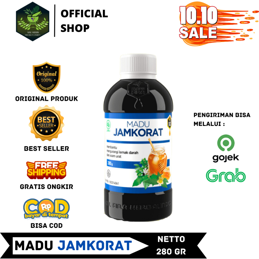 Jual JAMKORAT Madu JAMKORAT JAM KORAT Kolestrol Tinggi Asam Urat Lemak