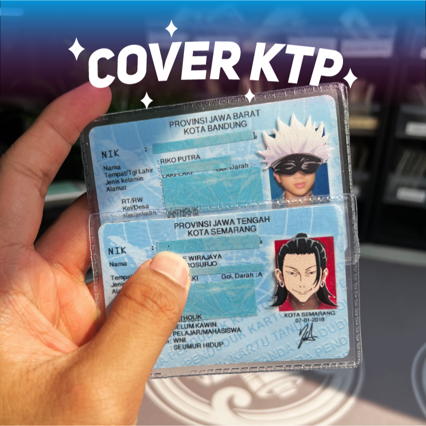 Jual Sampul Pelindung Kartu Anti Gores Untuk Ktp Id Card Design Anime