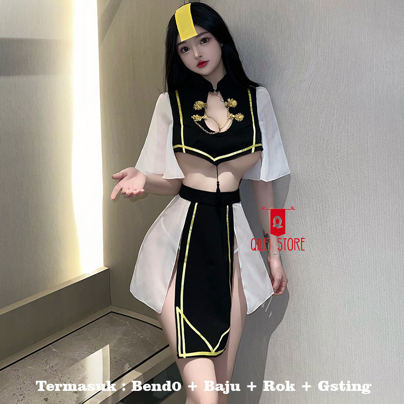 Jual Lingerie Sexy Hot Binal Cosplay Costume Vampire Hantu China Full