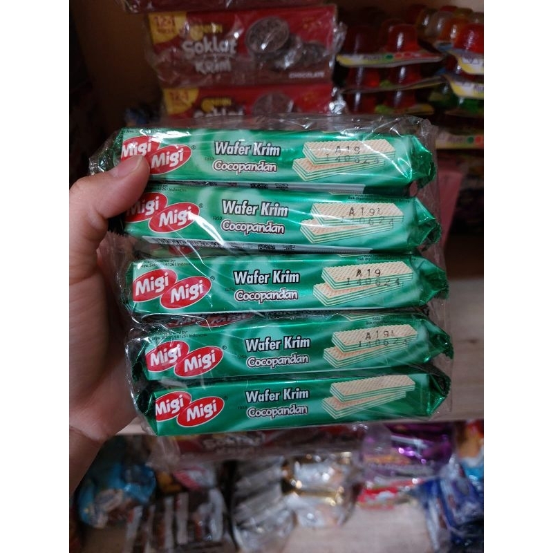 Jual Migi Migi Wafer Cream 1 Pack Isi 10 Pcs Shopee Indonesia