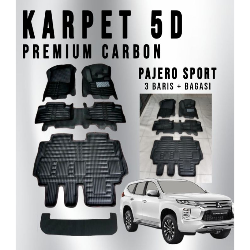 Jual Karpet 5D Mitsubishi Pajero Sport Premium Carbon Shopee Indonesia