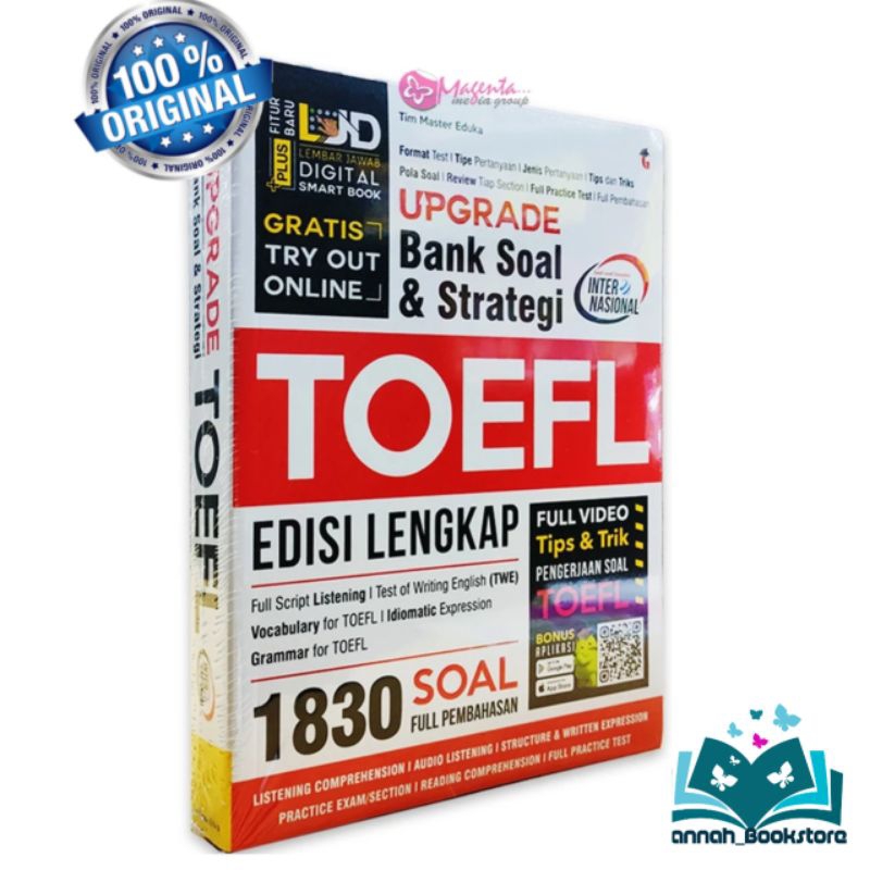 Jual Buku Toefl Upgrade Bank Soal Dan Strategi Toefl Edisi