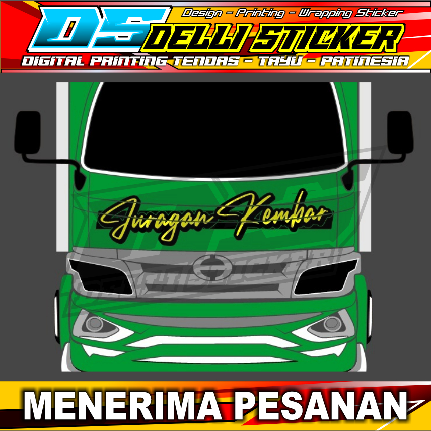 Jual Stiker Cutting Nyala Ukuran X Cm Tulisan Juragan Kembar