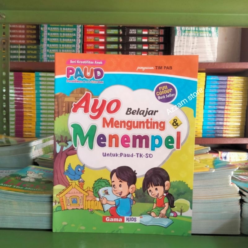 Jual Buku Ayo Belajar Menggunting Dan Menempel Full Color Ukuran Besar