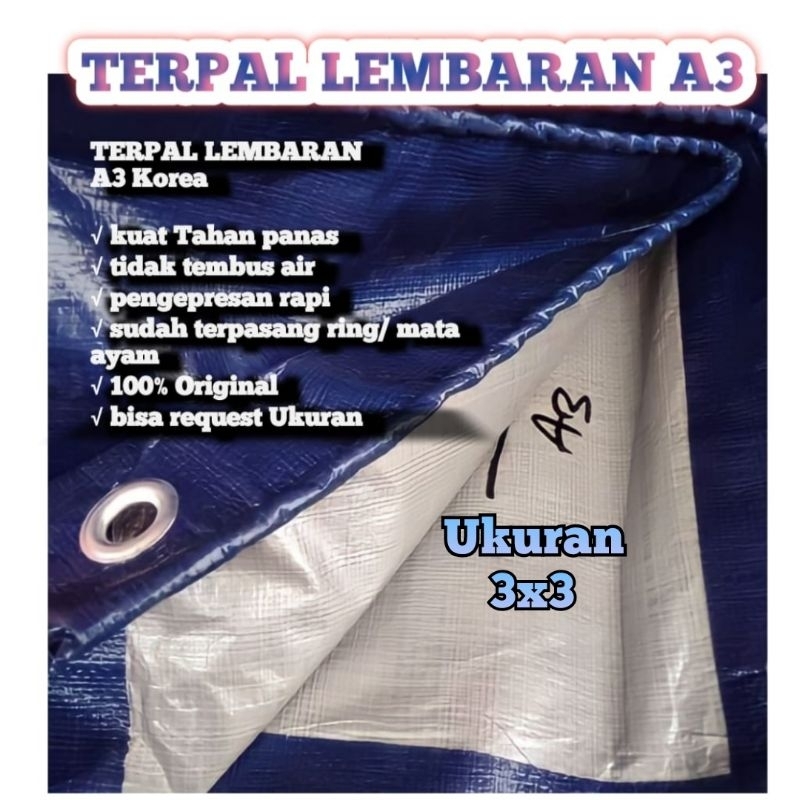 Jual Terpal Plastik Lembaran A Korea X Meter Buat Tutup Alas Dan