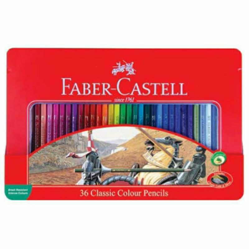 Jual Pensil Warna Faber Castell Isi 48 Warna Tempat Kaleng Shopee