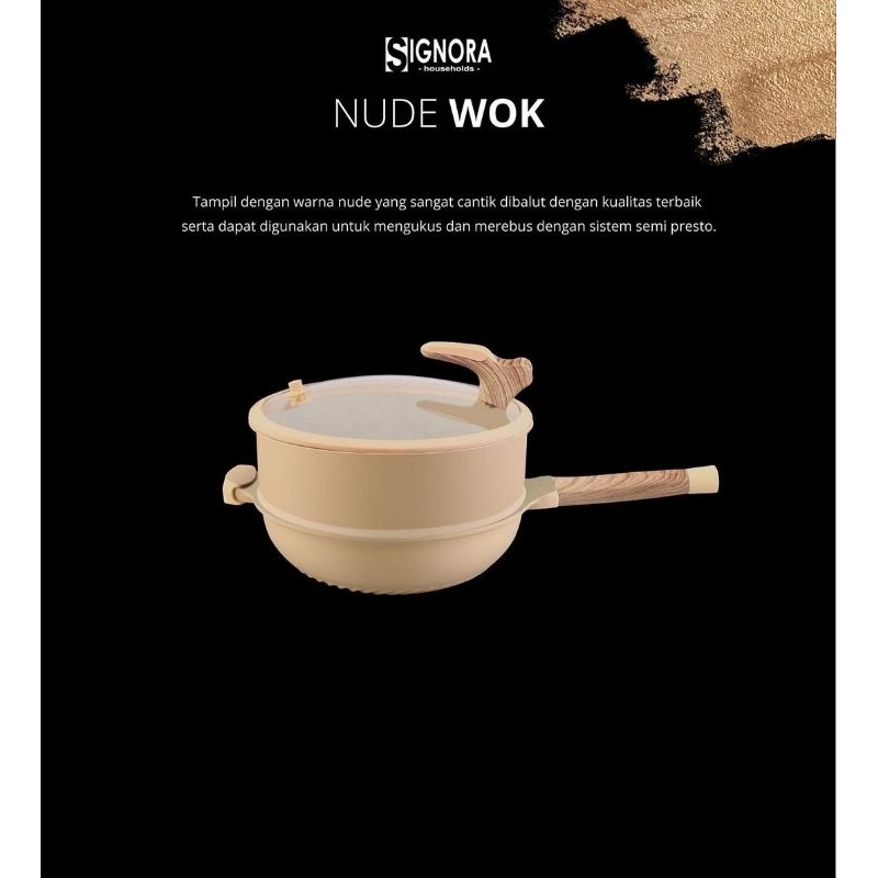 Jual Signora Nude Series Wok Cm Shopee Indonesia