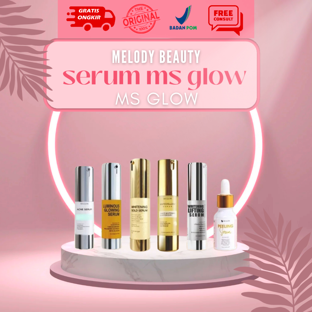 Jual RESELLER SERUM MS GLOW LUMINOUS ACNE WHITENING GOLD WHITECELL