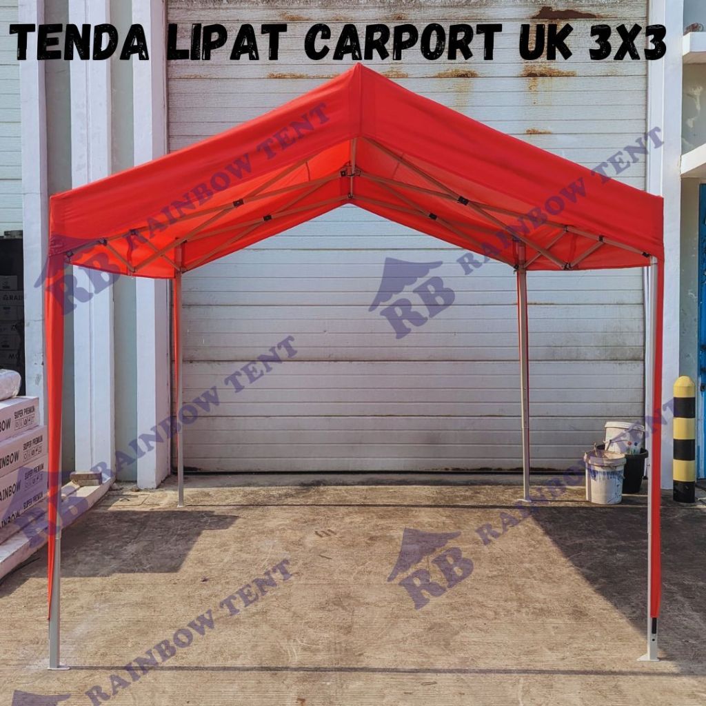 Jual Tenda Lipat Carport Super Premium 1 4mm Ukuran 2 7x3meter Atap