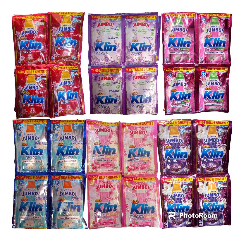 Jual 56 Pcs 48 8 So Klin Liquid Deterjen Sachet Jumbo 40 Ml