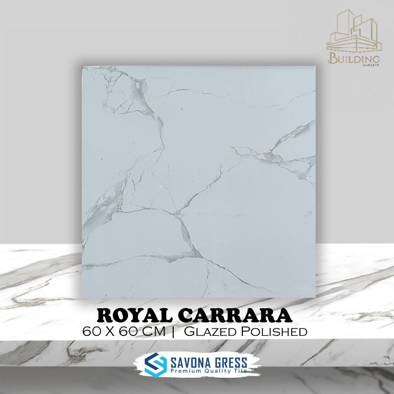 Jual Granite Lantai X Royal Carrara Glossy Savona Gress Shopee