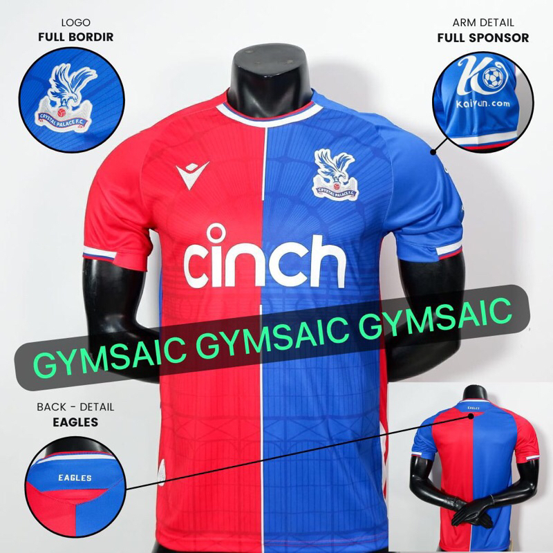 Jual JERSEY CRYSTAL PALACE HOME 2023 2024 BAJU BOLA CP BIRUMERAH