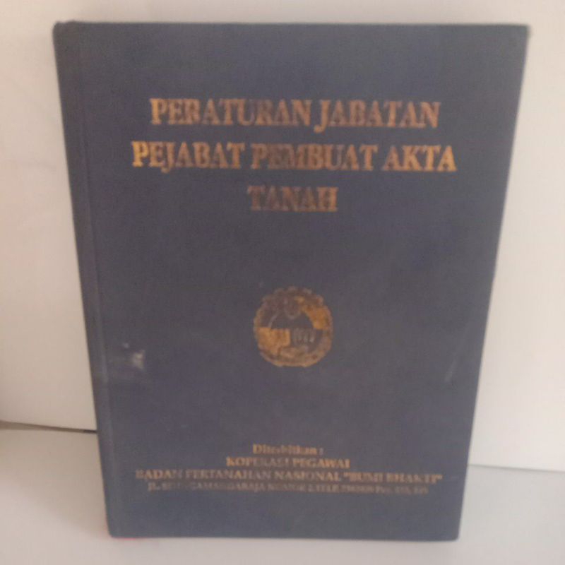 Jual Buku Peraturan Jabatan Pejabat Pembuat Akta Tanah Shopee Indonesia