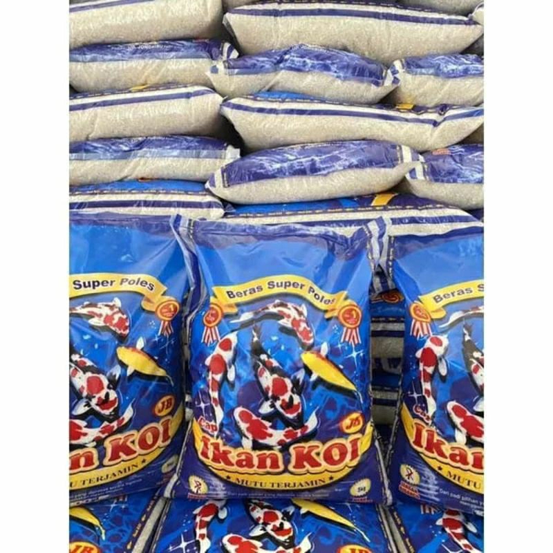 Jual Beras Pulen Koi Biru Super 1 Kg Repack Shopee Indonesia