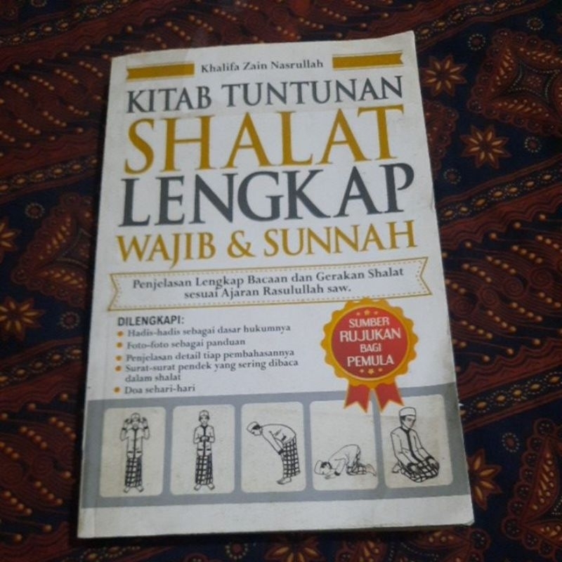 Jual Kitab Tuntunan Shalat Lengkap Wajib Dan Sunnah Khalifa Zain