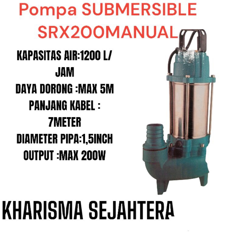 Jual POMPA CELUP AIR KOTOR YAMAMAX PRO SRX 200 MANUAL AUTO OUTPUT 1