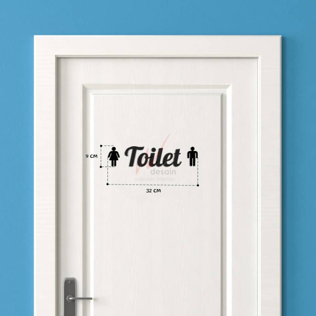 Jual Hiasan Dinding Walldecor Kamar Mandi Cutting Tulisan Toilet