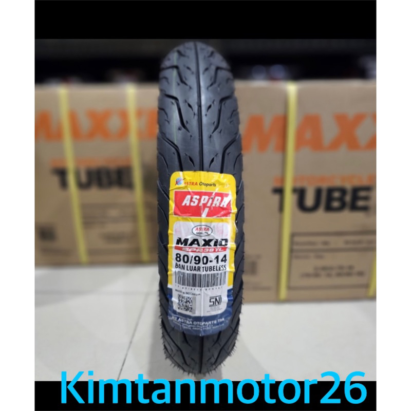 Jual Ban Tubles Aspira Maxio Spr38tl Ukuran 80 90 14 For Motor Beat Fi