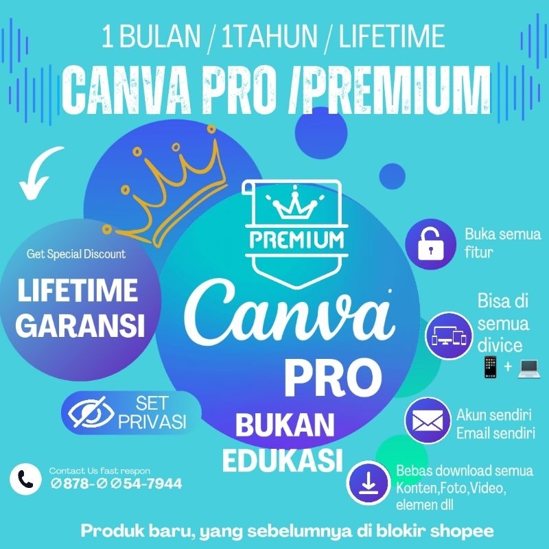 Jual Aplikasi Can Va Pro BUKAN Canvaa Edu Lifetime Full Garansi