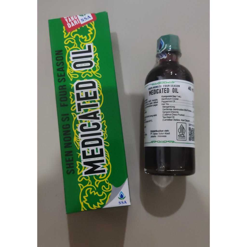 Jual Medicated Oil Ml Shen Nong Si Four Season Minyak Angin Ml