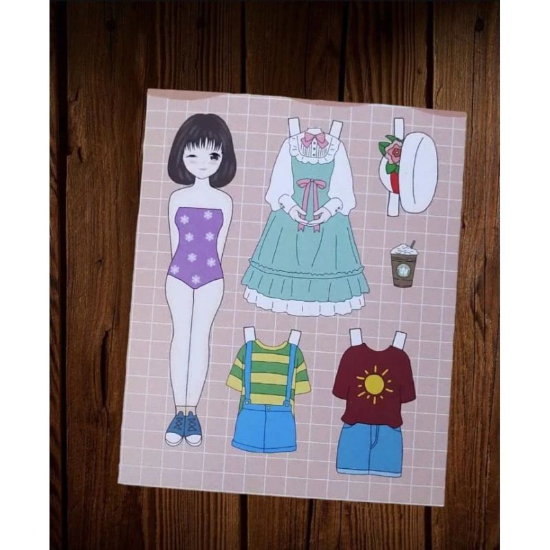 Jual Kiyowo Bp Bpan Orang Orangan Paper Doll Mainan Kertas Mainan