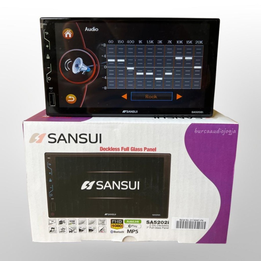 Jual Deckless Sansui 5202i Head Unit Mobil Mirrorlink Bluetooth