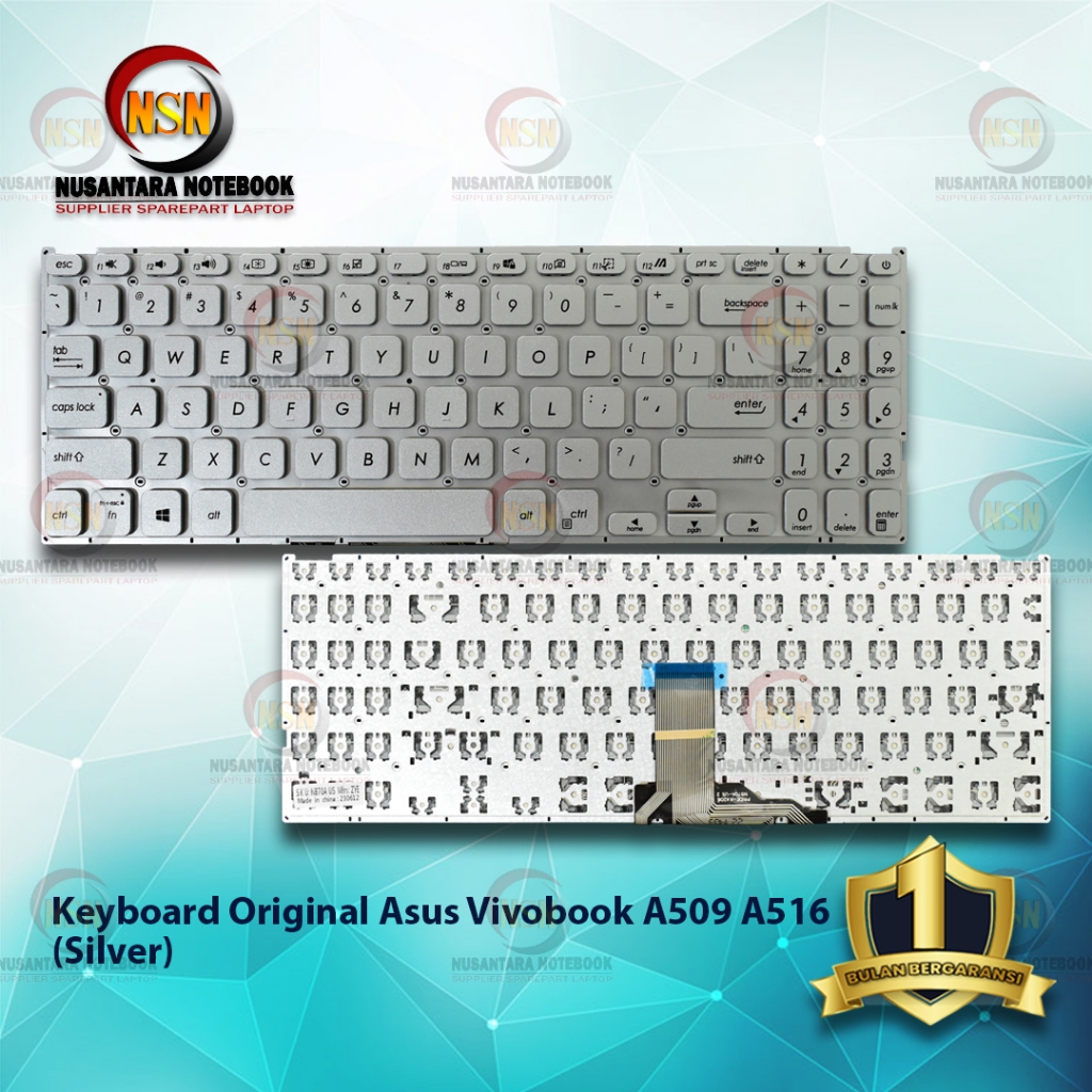 Jual Keyboard Original Laptop Asus Vivobook A509 A516 Silver Shopee