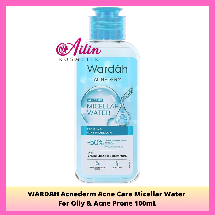 Jual Ailin Wardah Acnederm Acne Care Micellar Water For Oily Acne