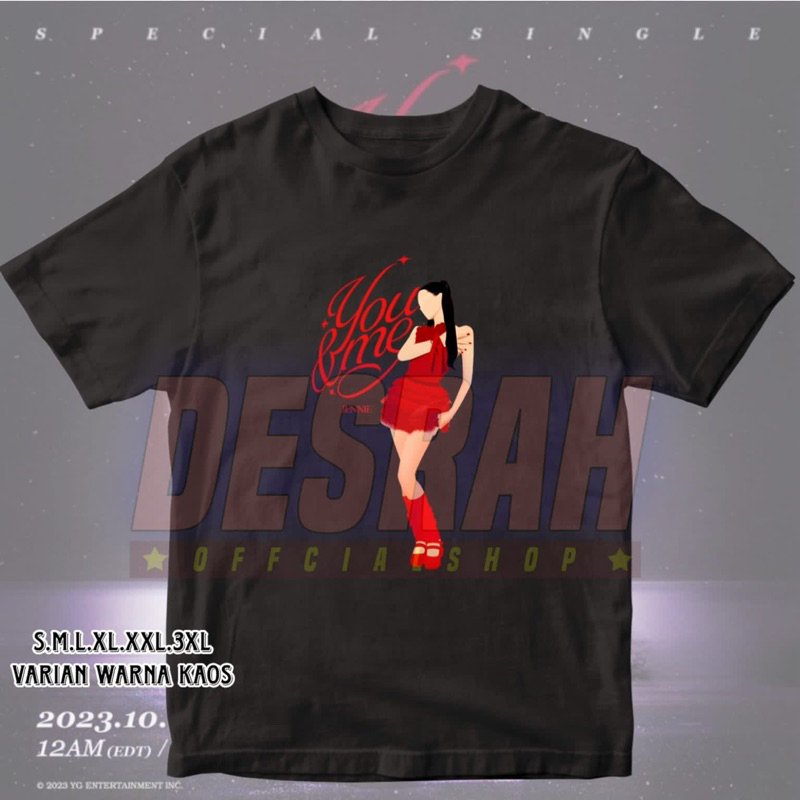 Jual Kaos Korean Kpop Jennie Blackpink You And Me Versi Vector Art