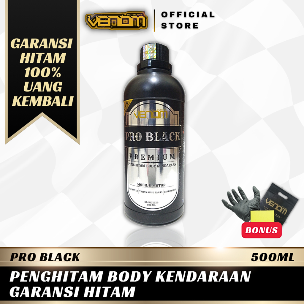 Jual Ml Penghitam Body Motor Trim Restorer Back To Black Penghitam