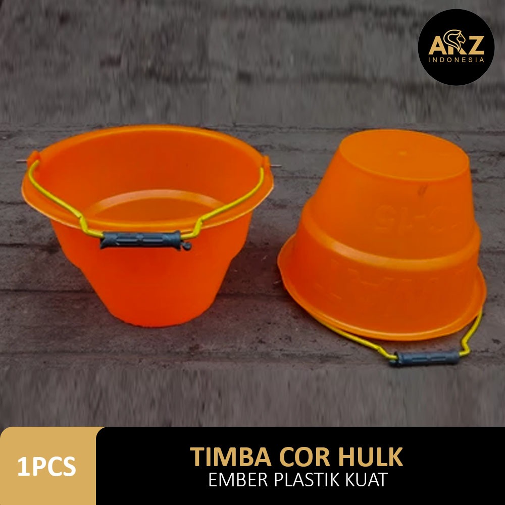 Jual Timba Ember Cor HULK Anti Pecah Timbo Bangunan Proyek Orange Oren