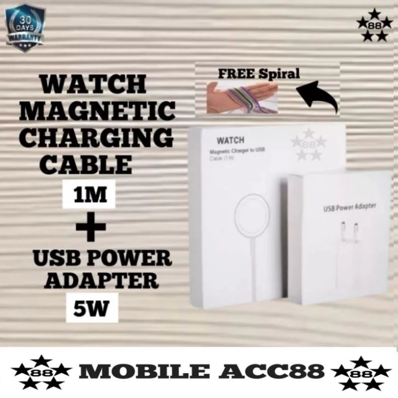 Jual KABEL CHARGER WATCH SERIES 1 2 3 4 5 6 MAGNETIC WATCH USB